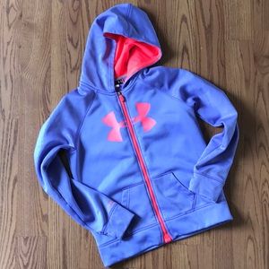 Girls Under Armour Hooded Zip Up Sweatshirt jacket